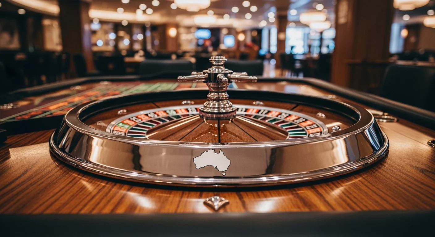 Live casino studio with professional dealer
